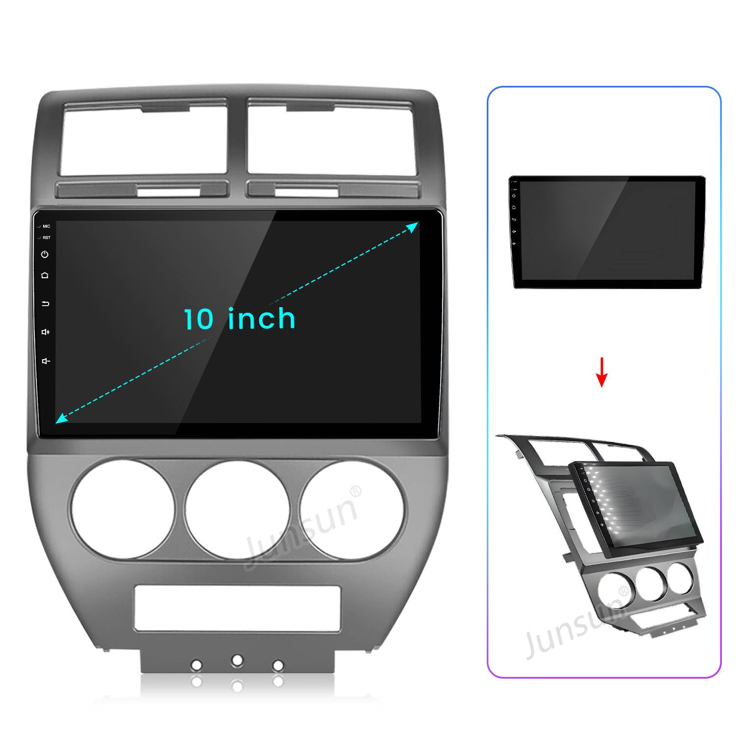 - 10 inch Junsun  
- Junsun