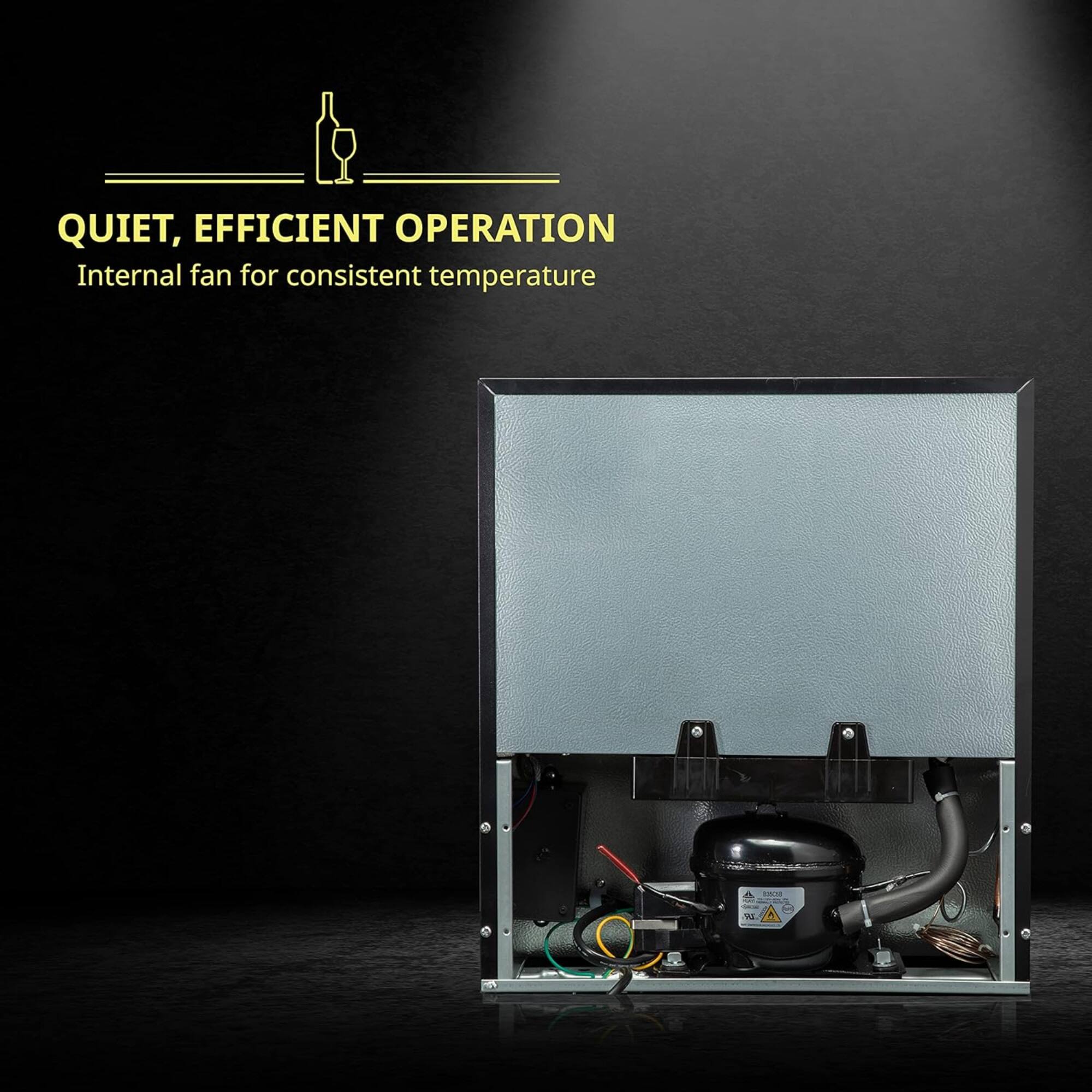 QUIET, EFFICIENT OPERATION  
Internal fan for consistent temperature