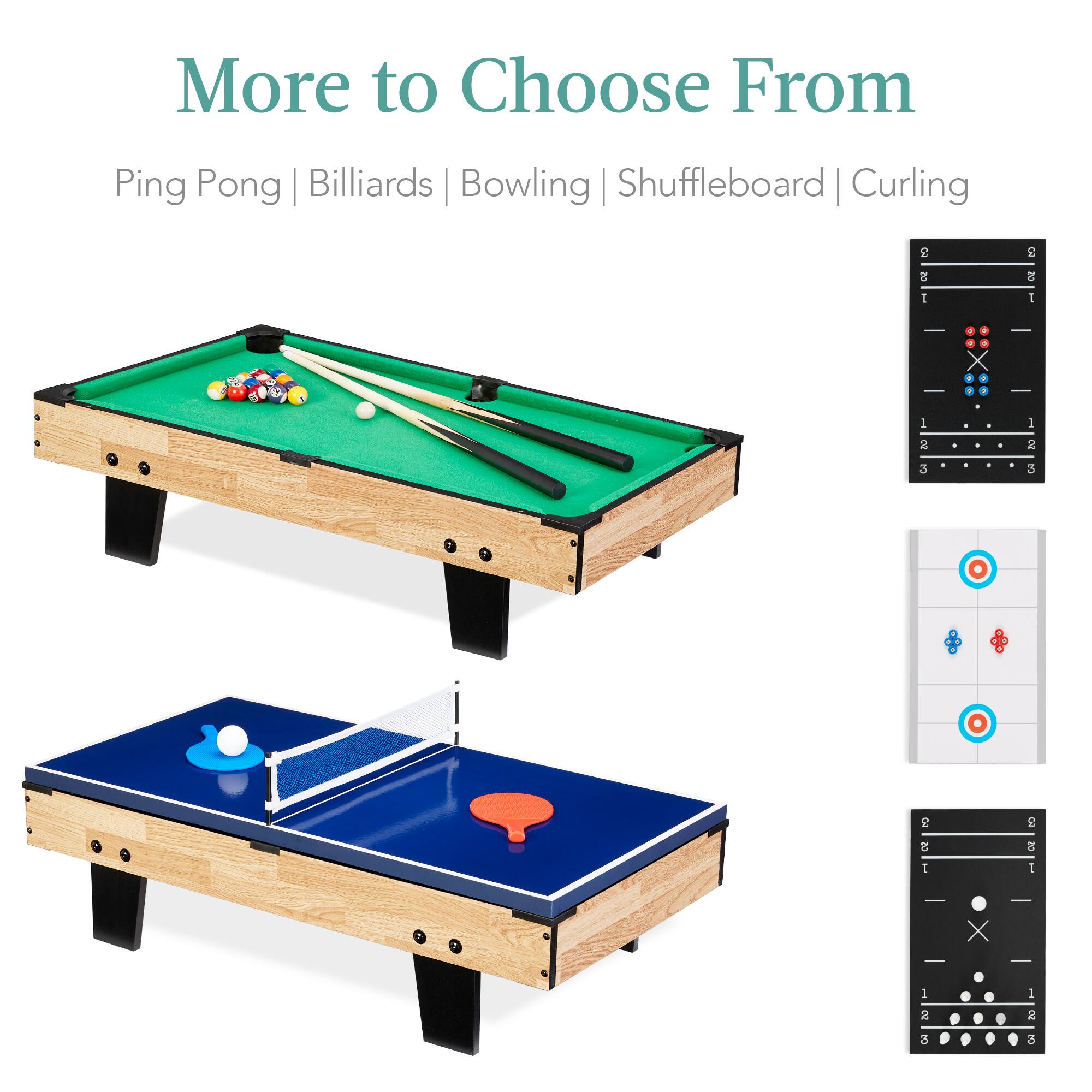 More to Choose From: Ping Pong | Billiards | Bowling | Shuffleboard | Curling