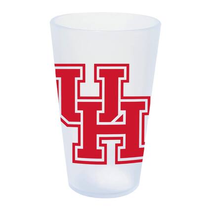 Front. WinCraft - Houston Cougars 16oz. Icicle Silicone Pint Glass - Multicolor.