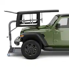 Front. VEVOR - Hard Top Remover Lift, 220 lbs, Jeep Hardtop Removal and Storage System, Quick & Easy One-Person Operation, Adjustable - Silver;Grey.