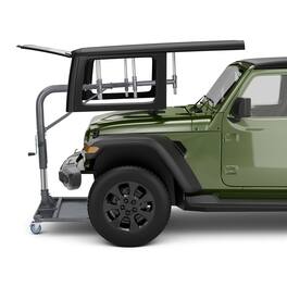 VEVOR - Hard Top Remover Lift, 220 lbs, Jeep Hardtop Removal and Storage System, Quick & Easy One-Person Operation, Adjustable - Silver;Grey