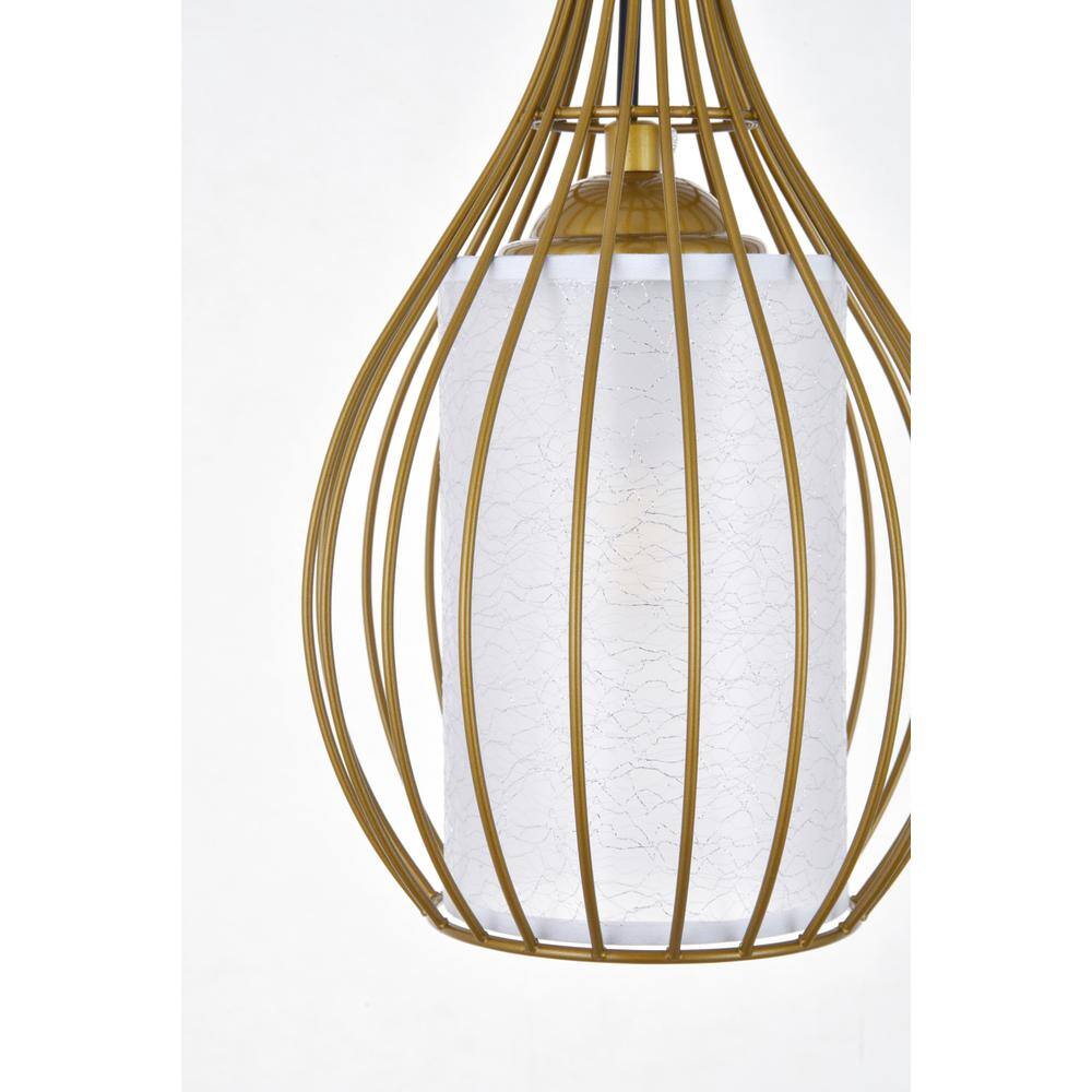 Alt View 2. Living District - Miya 1 Light Brass Pendant - Brass.