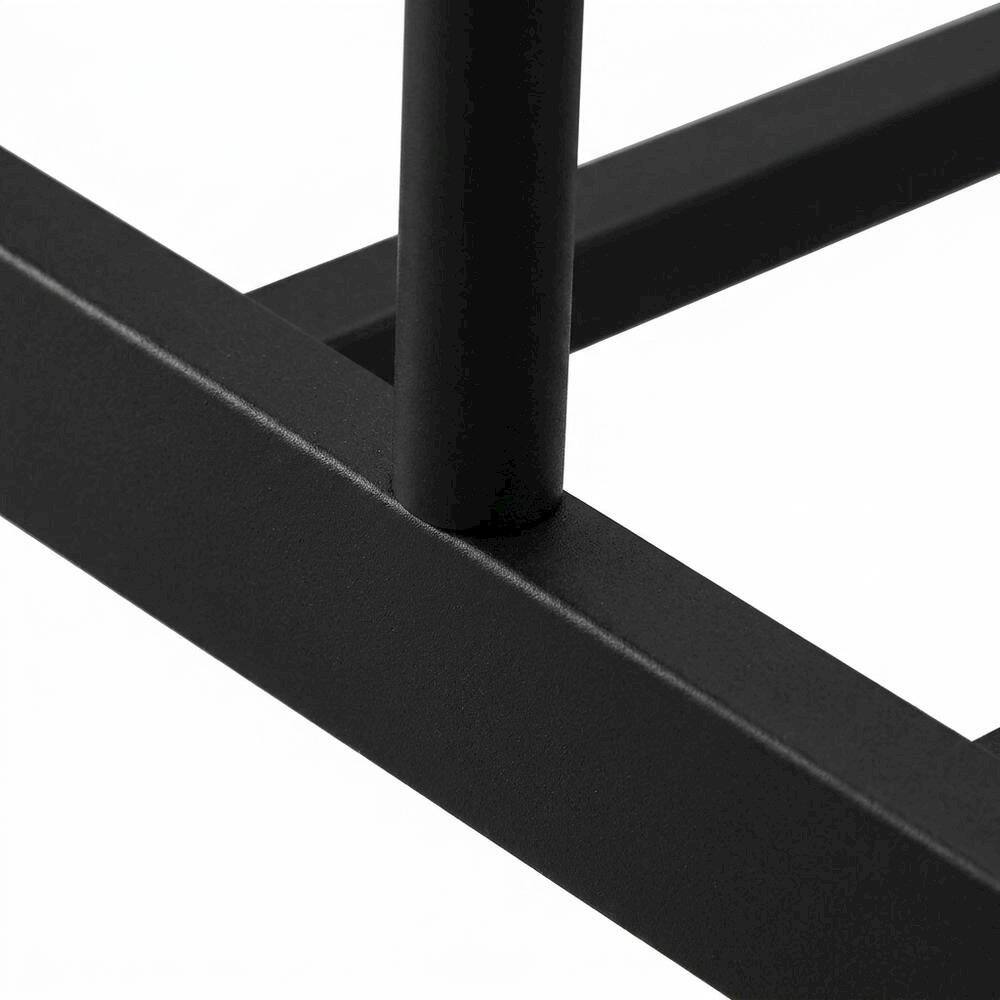 Alt View 2. FurniFact - Black Queen Headboard and Footboard with Classic Design and Durable Finish - Black.