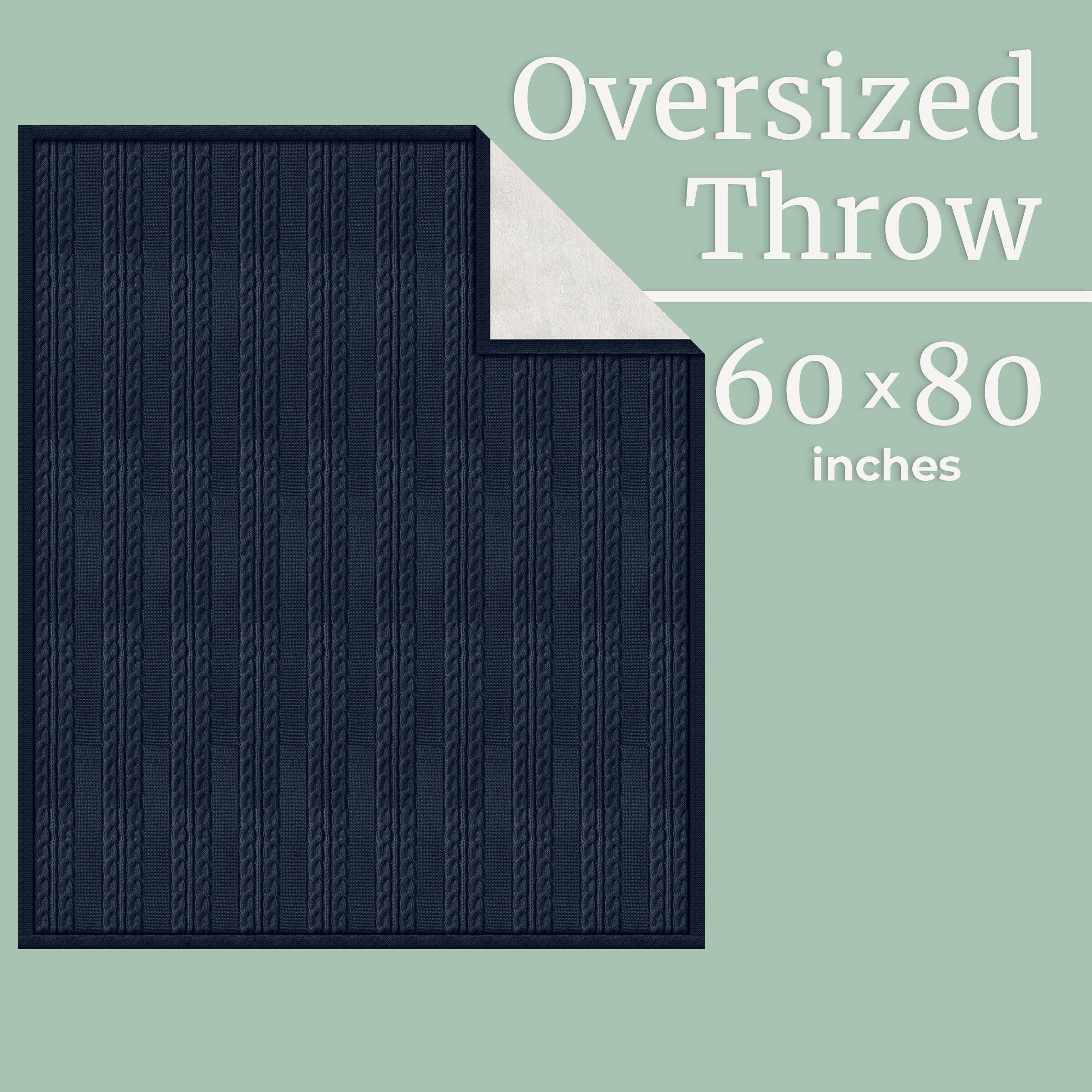 Oversized Throw  
60 x 80 inches