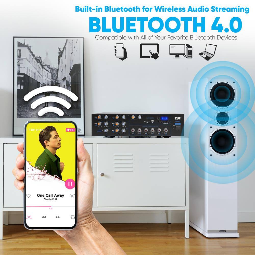 Built-in Bluetooth for Wireless Audio Streaming  
BLUETOOTH 4.0  
Compatible with All of Your Favorite Bluetooth Devices  

One Call Away  
Charlie Puth