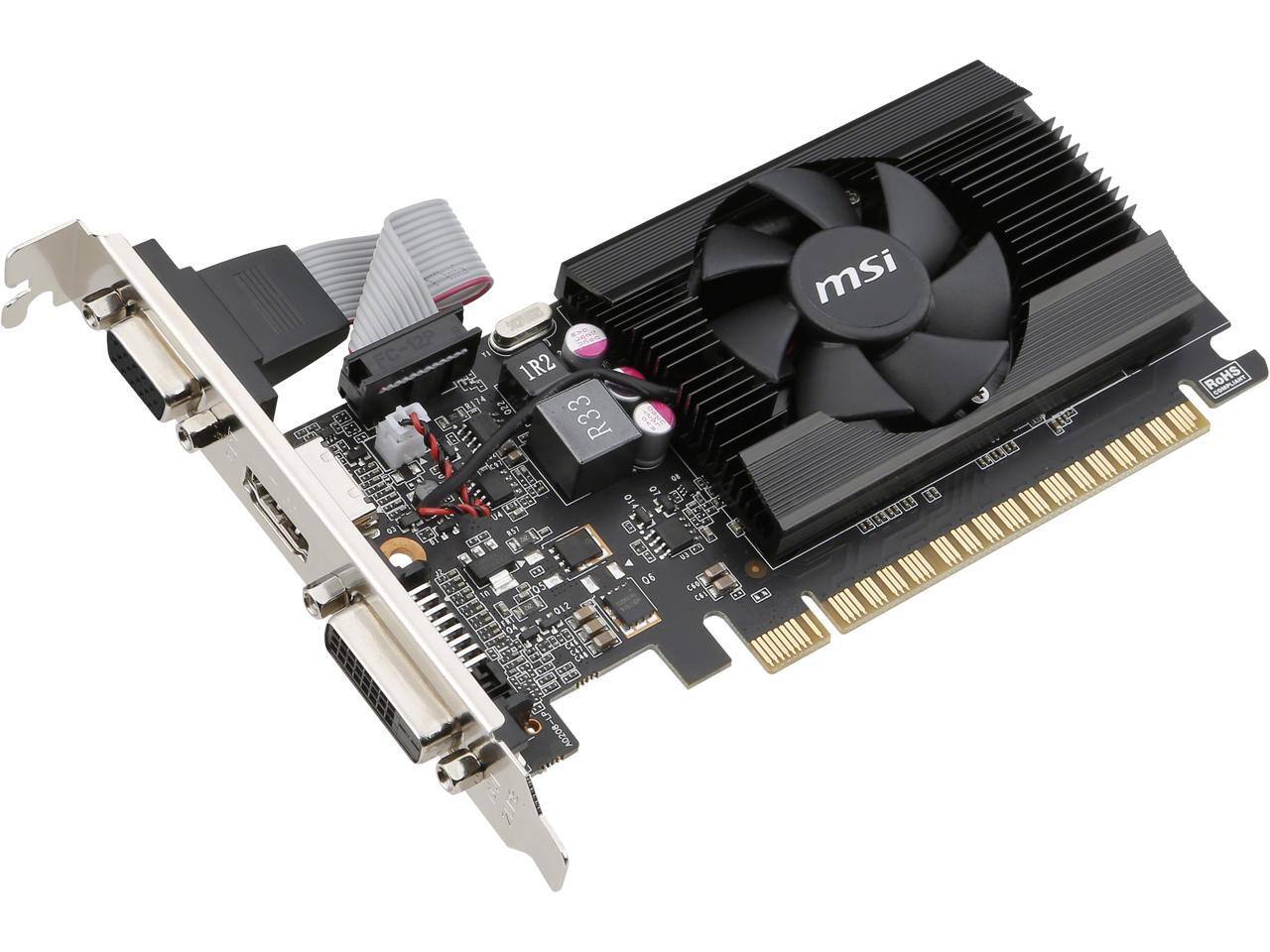 MSI GeForce GT 710 2GB DDR3 PCI Express 2.0 Low Profile Graphics