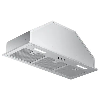 Front. VIKIO - 36 inch Ducted 400-CFM Recirculating Stainless steel Insert Range Hood with Charcoal Filter - Stainless steel.