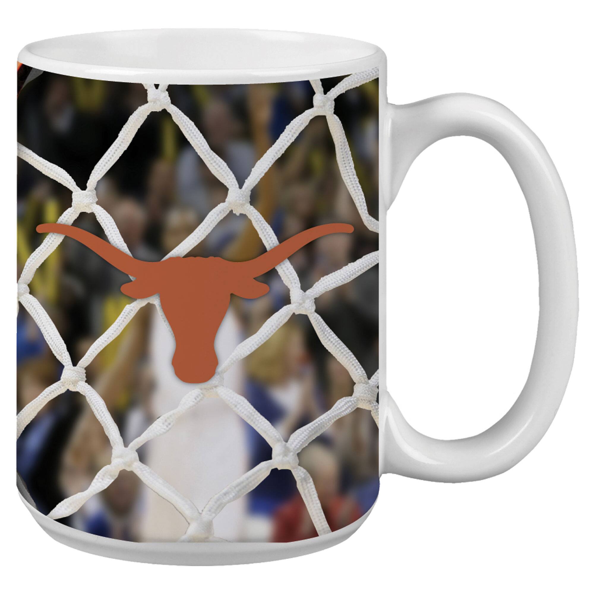Alt View 1. Indigo Falls - Texas Longhorns 15oz. Basketball Mug - Multicolor.