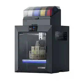 QIDI - Plus5 Combo Enclosed CoreXY FDM 3D Printer with Box Multi-Color, 65C Heated Chamber, 600mm/s, 320x320x300mm - Black