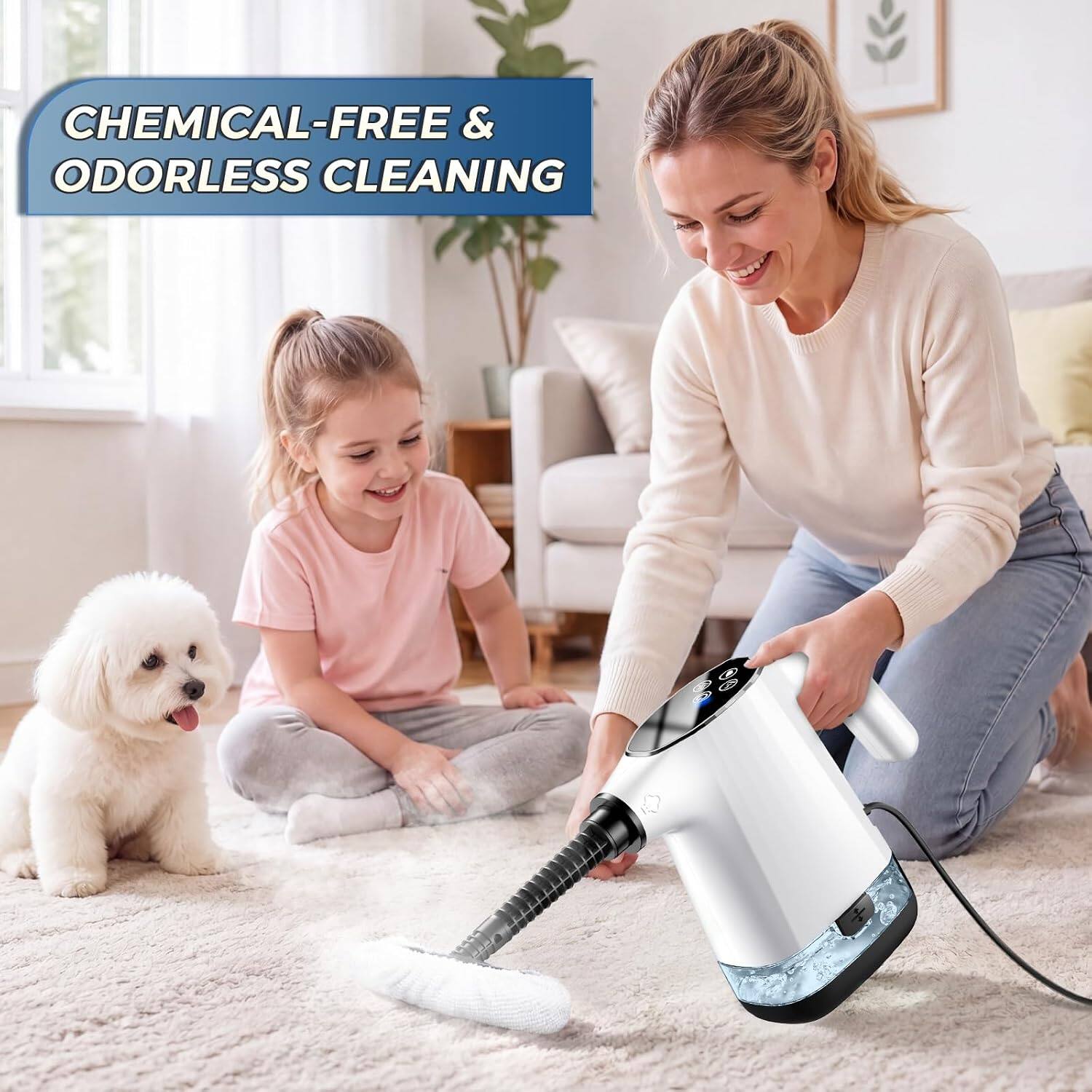 CHEMICAL-FREE & ODORLESS CLEANING