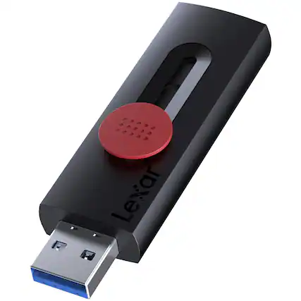 Front. Lexar - JumpDrive D300 USB 3.2 Dual Drive USB-C and USB-A, 2 Pack 128GB - Black.