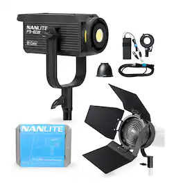 NANLITE - FS-60B Bi-Color LED Portable Studio Spotlight with Fl-11 Fresnel Lens