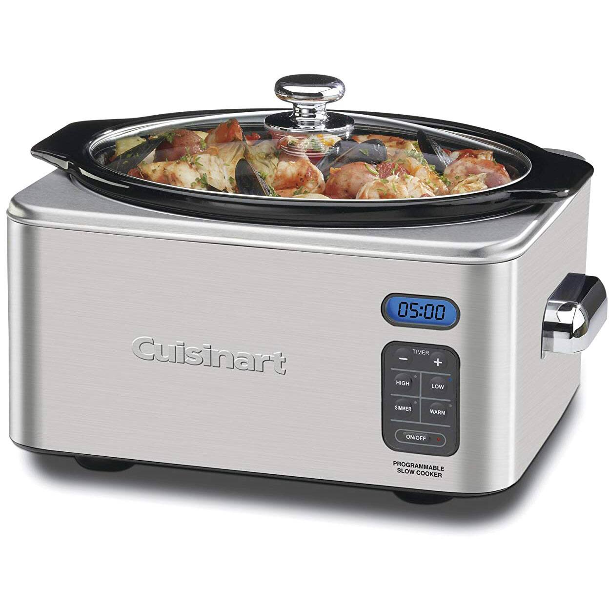 Cuisinart 05:00 TWER + MIGH LOW SIMMER WARM ON/OFF ON PROGRAMMABLE SLOW COOKER