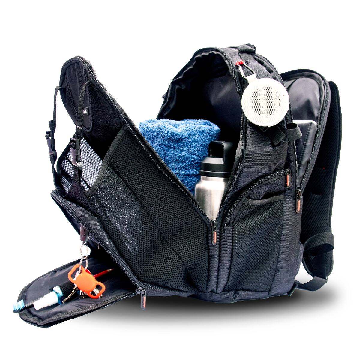 Alt View 1. RadioShack - RadioShack Multifunction2- 15.6" Laptop backpack 2606013 - Black.