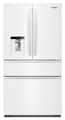 Whirlpool - 36 in. Wide 29 cu. ft. Family-Sized Capacity French Door Refrigerator with Flexible Temperature Drawer - White