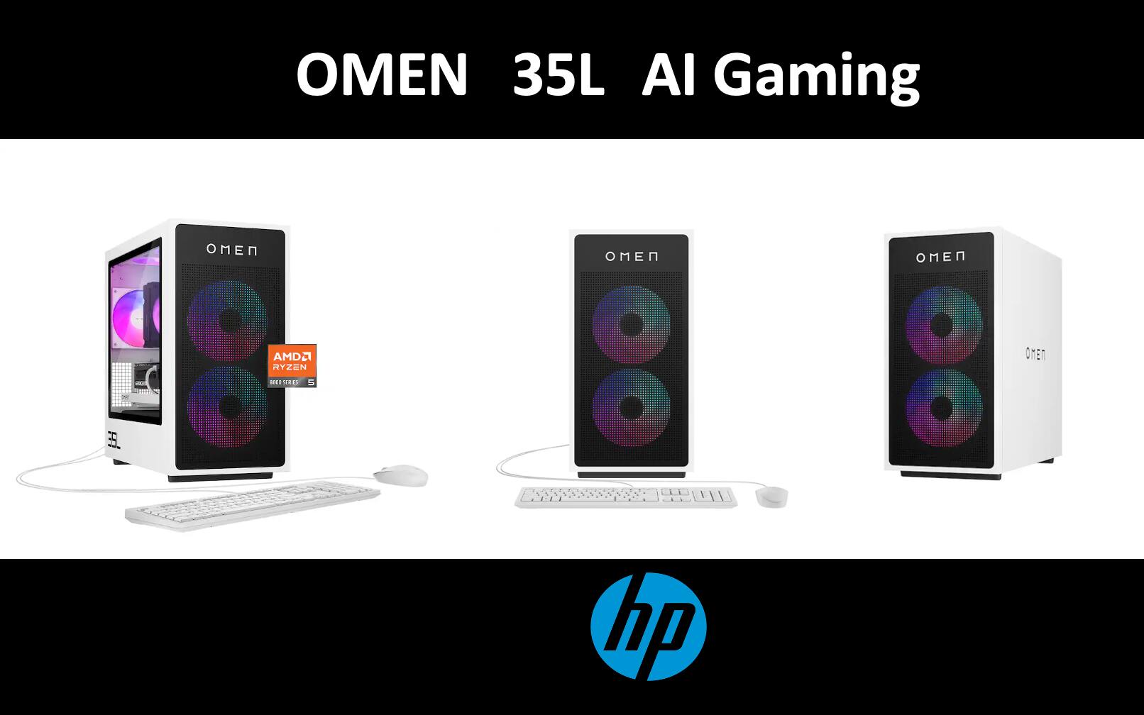 OMEN 35L AI Gaming  
AMD Ryzen 5  
On HP