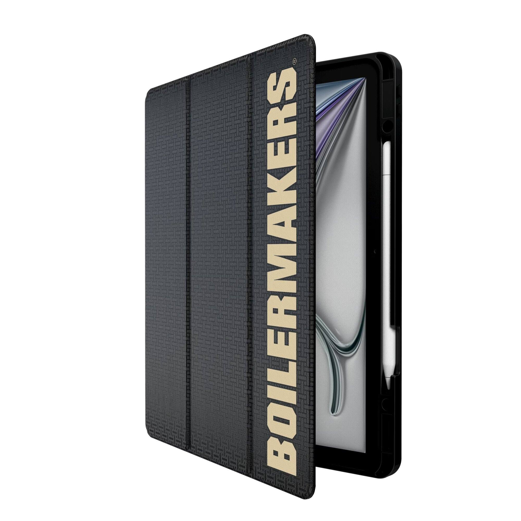 Alt View 1. Keyscaper - Purdue Boilermakers iPad Case - 13in Air M2/M3 - Black.