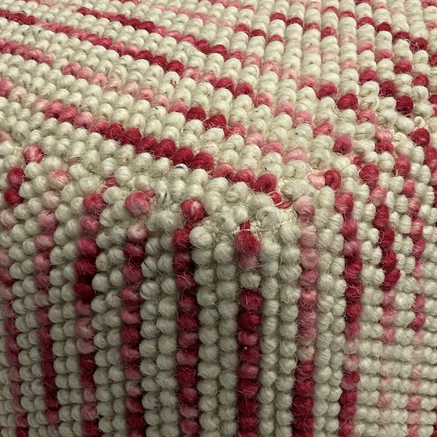 Simpli Home - Zoey Woven Cube Pouf - Maroon - Front_Zoom