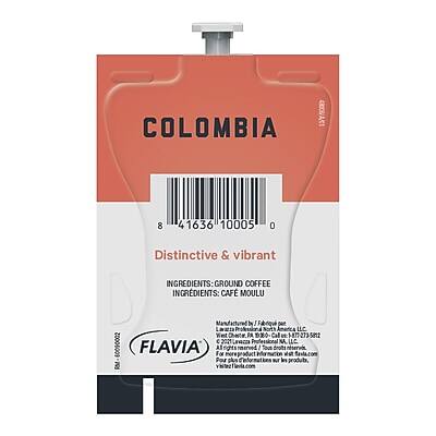 COLOMBIA

Distinctive & vibrant

INGREDIENTS: GROUND COFFEE  
INGREDIENTS: CAFÉ MOULU

FLAVIA

Manufactured by: FLAVIA Inc.  
1800 N. 1st Street, Suite 100, San Jose, CA 95134  
Phone: 877-275-8122  
Email: info@flavia.com

Made in the USA

FLAVIA