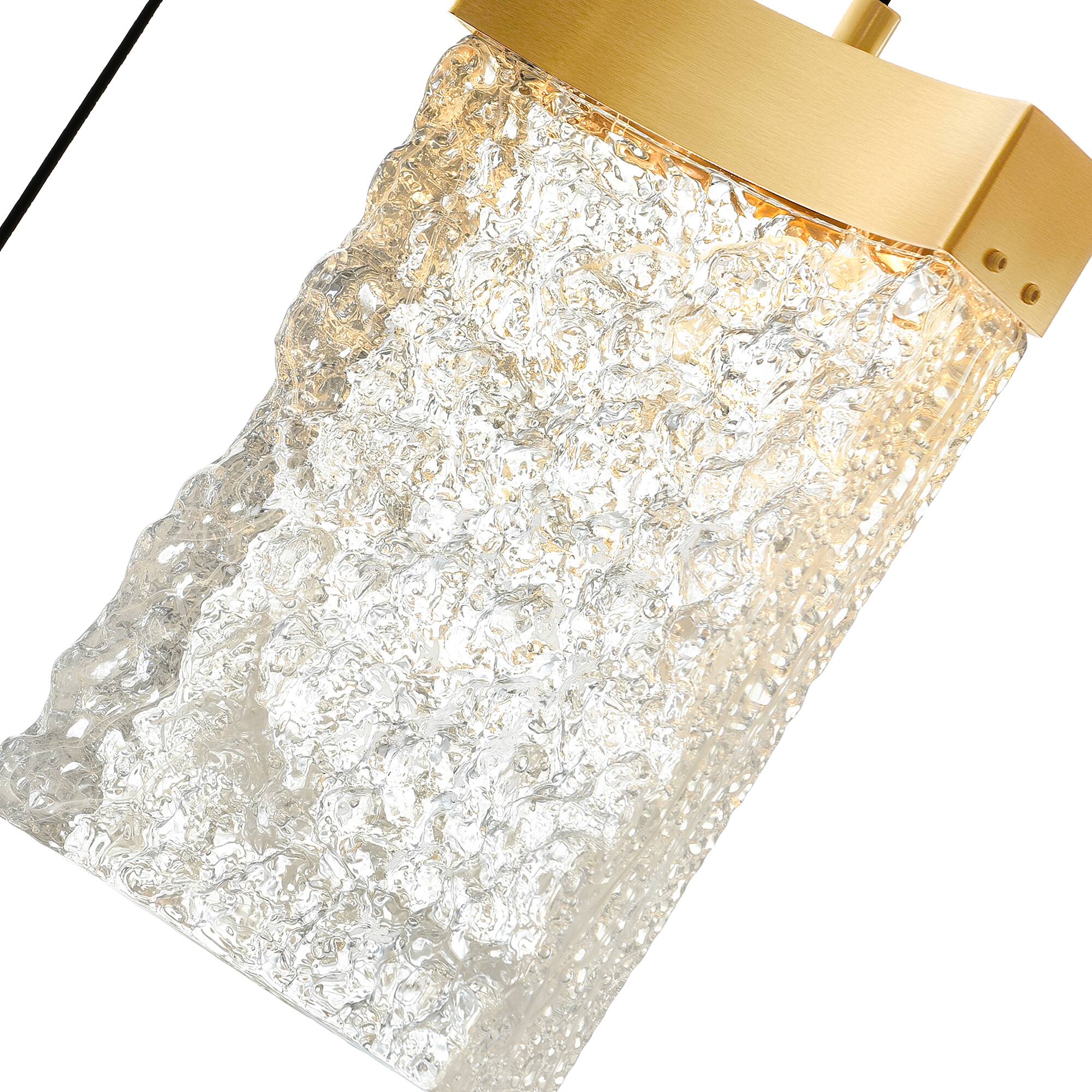 Back. CWI Lighting - Lava Integrated LED Brass Mini Pendant - Brass.