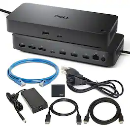 Dell - Pro Smart Dock WD25 Bundle with 6 USB Ports and 100W Power Delivery