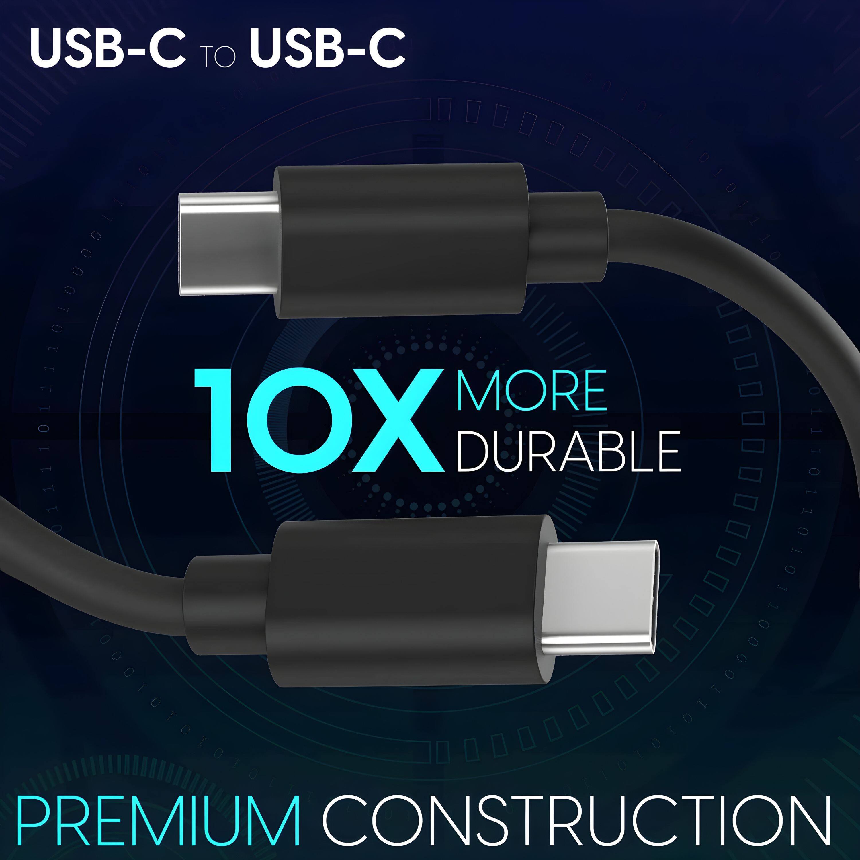 USB-C TO USB-C

10X MORE DURABLE

PREMIUM CONSTRUCTION