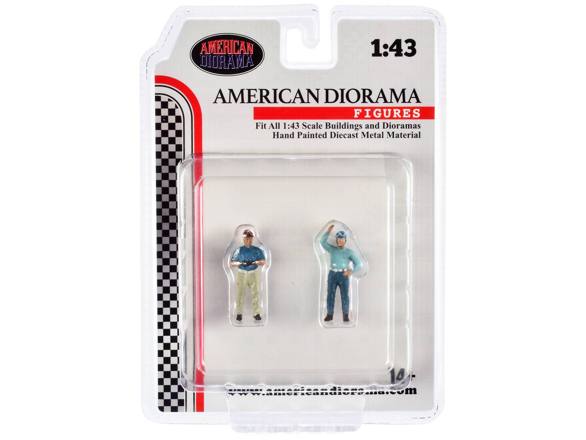 """Racing Legends"" 50's Set of 2 Diecast Figures for 1/43 Scale Models by American Diorama" price history on PriceWatchPro