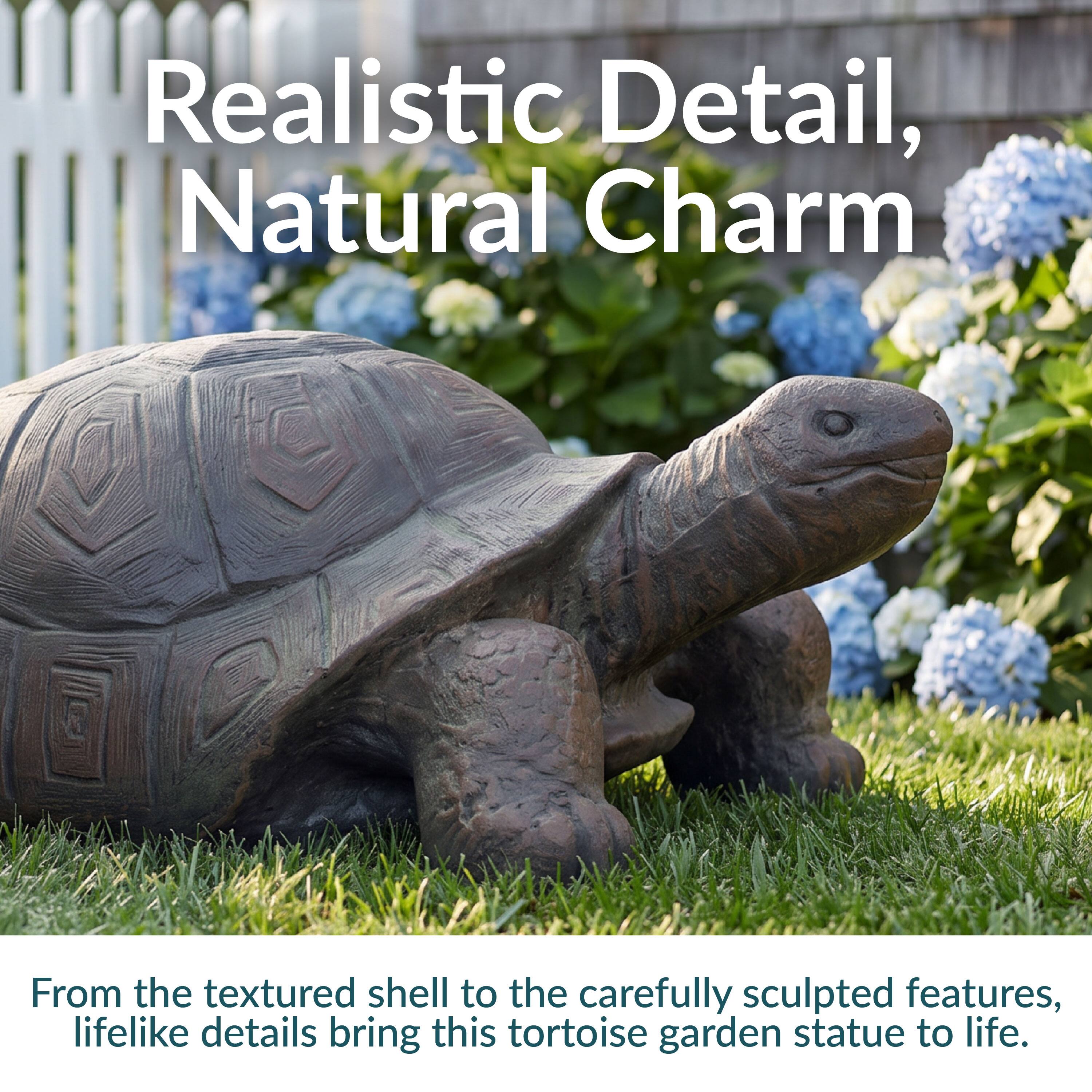 Realistic Detail, Natural Charm

From the textured shell to the carefully sculpted features, lifelike details bring this tortoise garden statue to life.