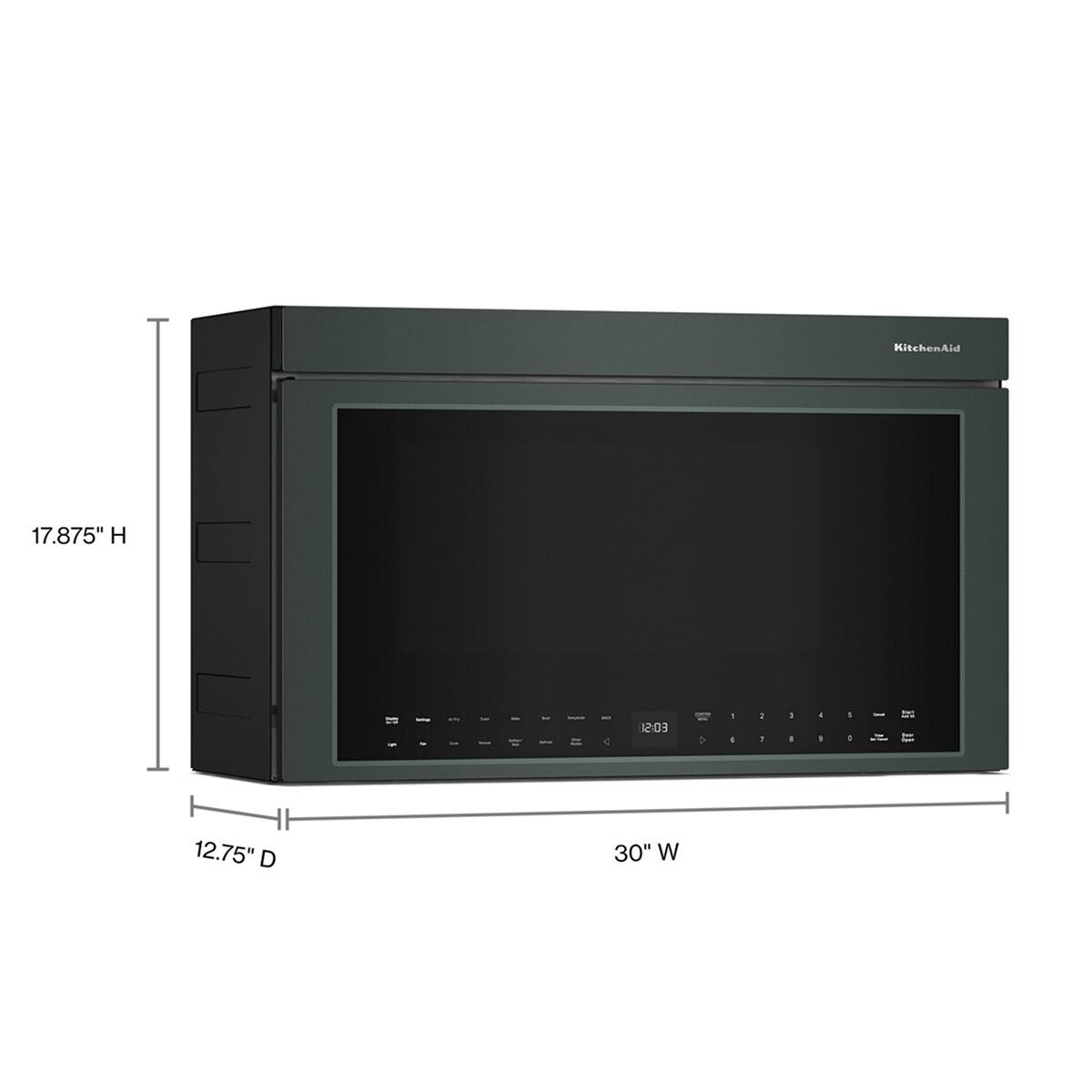 KitchenAid 17.875" H x 12.75" D x 30" W
