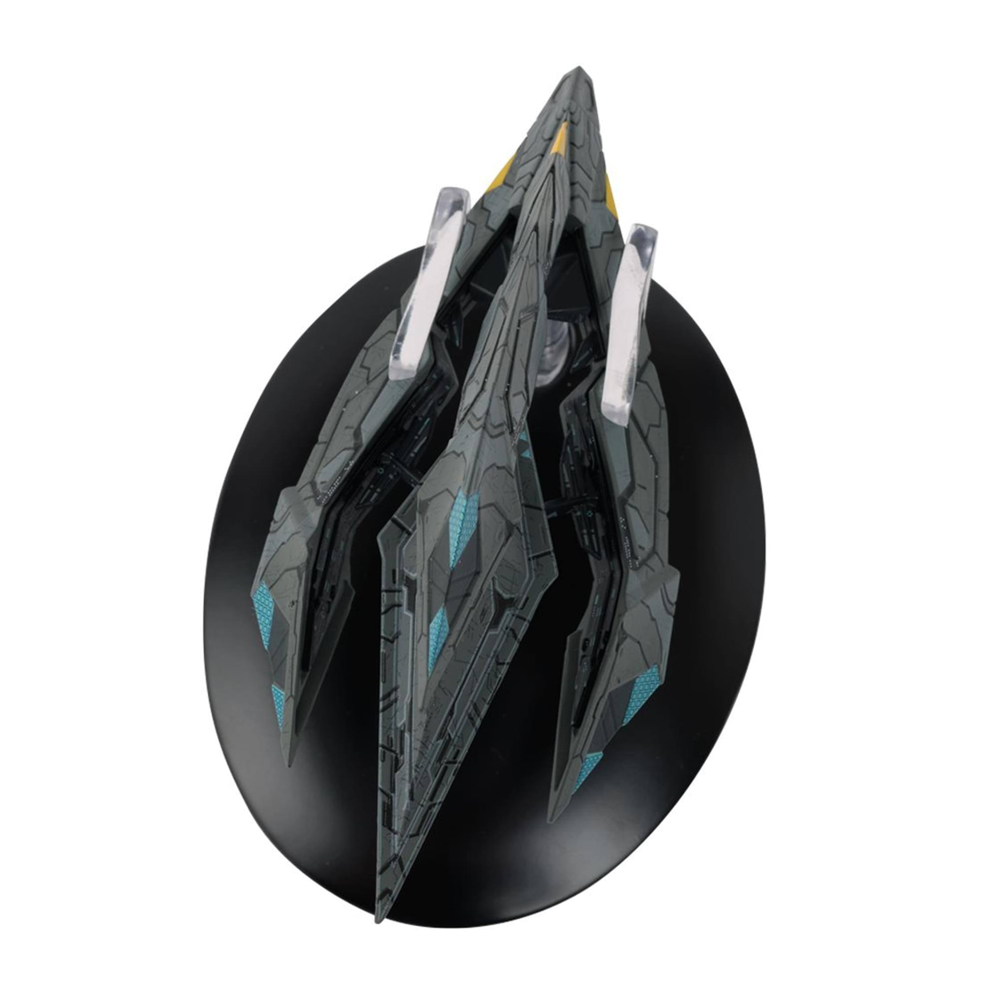 Alt View 3. Eaglemoss - Eaglemoss Star Trek Starship Replica | Recluse Class Tholian Carrier - Black/White.
