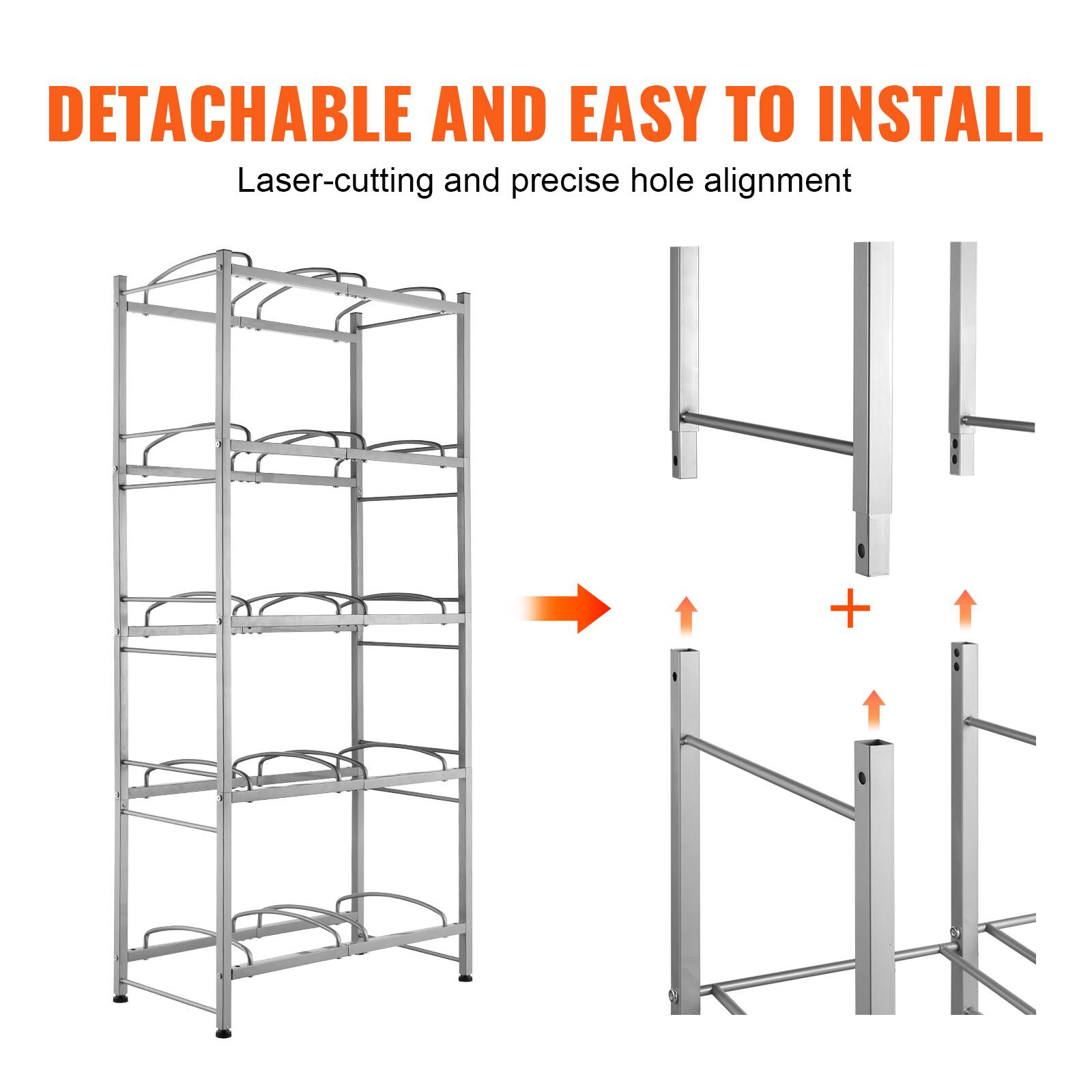 DETACHABLE AND EASY TO INSTALL  
Laser-cutting and precise hole alignment