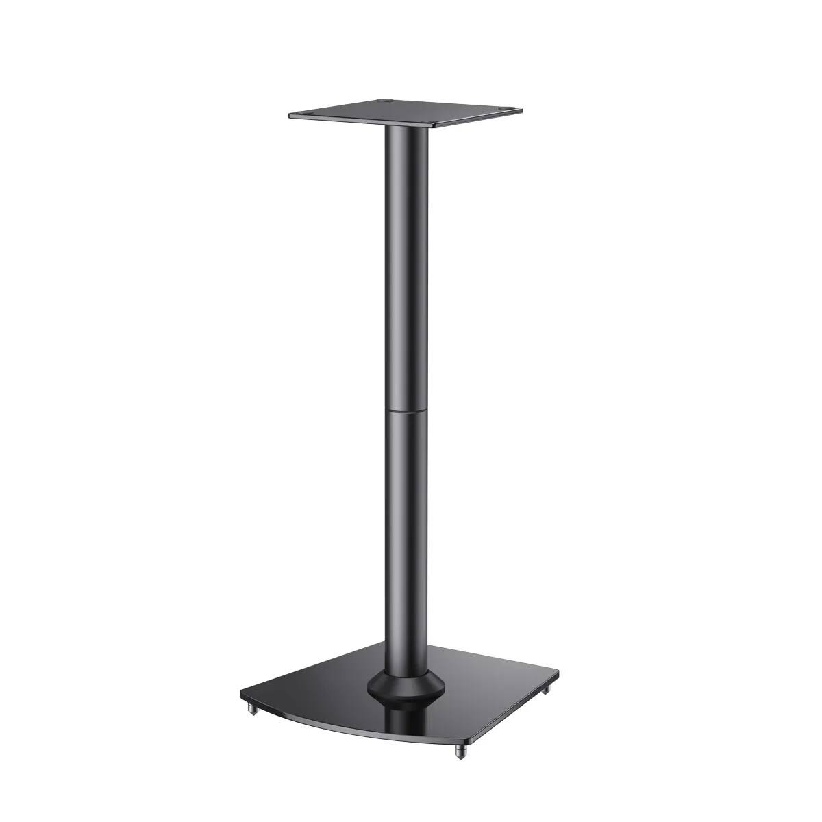 Front. ErgoAV - Bookshelf Speaker Stand 28" Tall - Black.