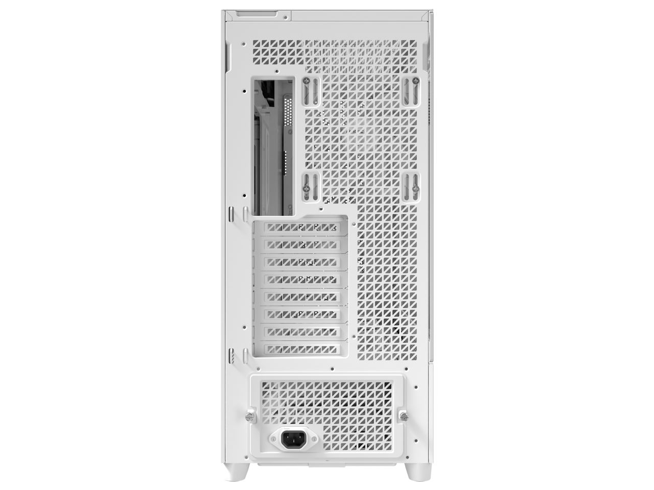 Alt View 2. Antec - Antec Flux Pro E-ATX Full Tower 6x PWM Birch Wood iShift PSU 420mm Rad Temp Display USB-C White - White.