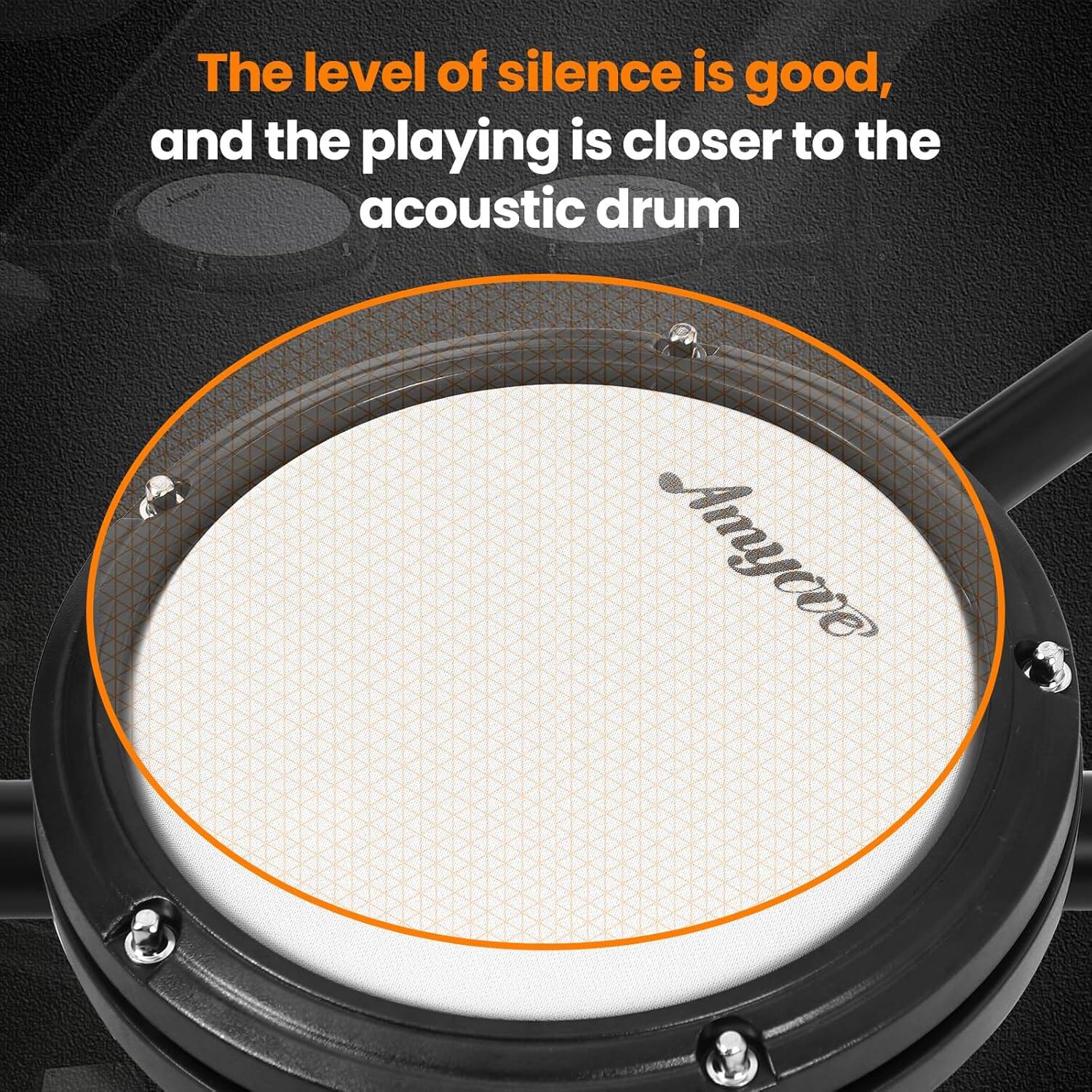 The level of silence is good, and the playing is closer to the acoustic drum.