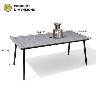 PRODUCT DIMENSIONS

70.87 in x 35.43 in x 29.13 in

165 LBS