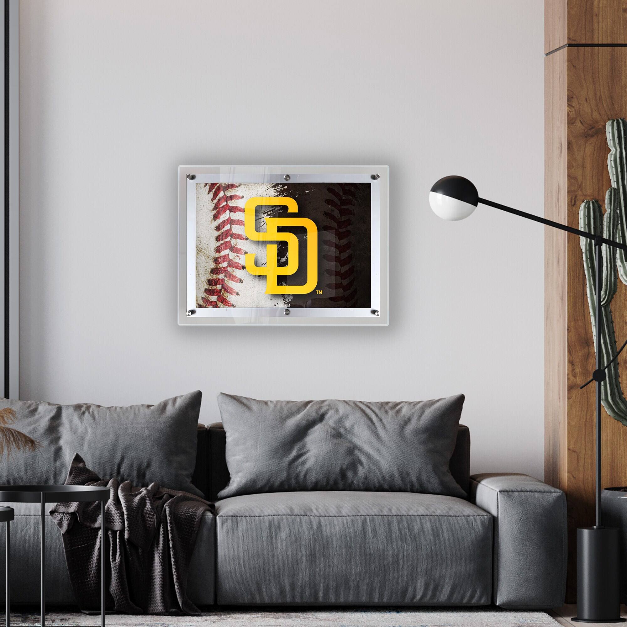 Alt View 1. Holland Bar Stool Co. - San Diego Padres 19" x 14.5" Backlit LED Sign - Multicolor.