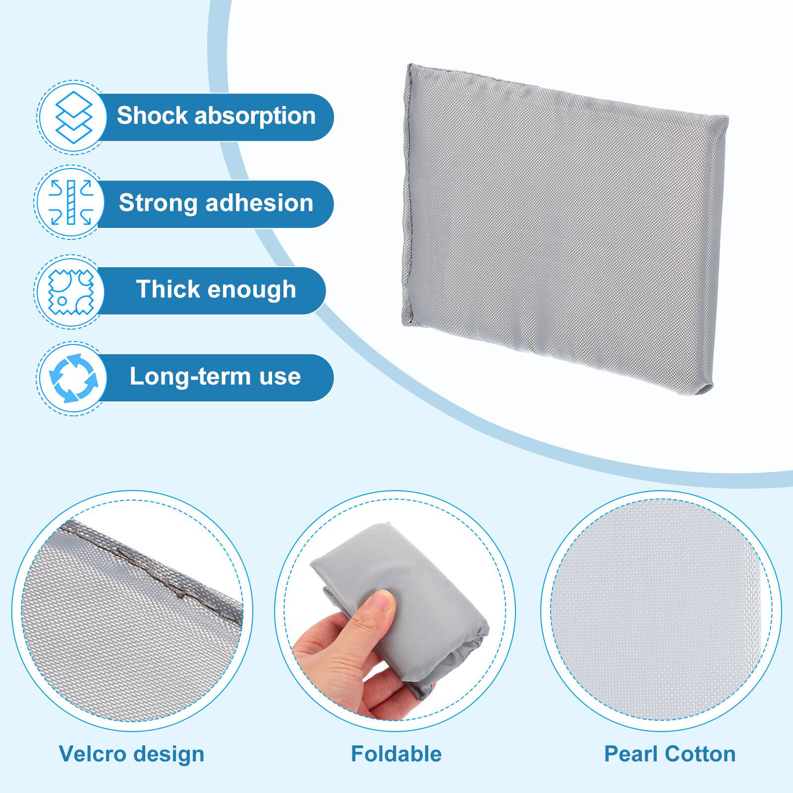 - Shock absorption
- Strong adhesion
- Thick enough
- Long-term use
- Velcro design
- Foldable
- Pearl Cotton