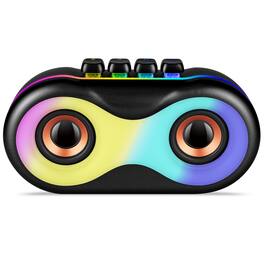 TopTech - BRAZE-6 Dual 3" Bluetooth Speaker with LED Lights & Powerful Sound - Black