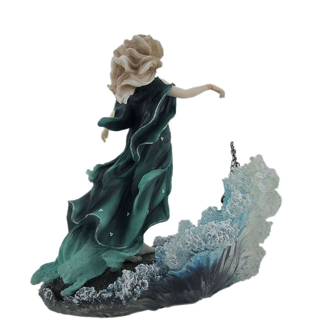 Alt View 2. Veronese Design - Dechainee By Melanie Delon Rebellious Woman In Green Statue - Green.