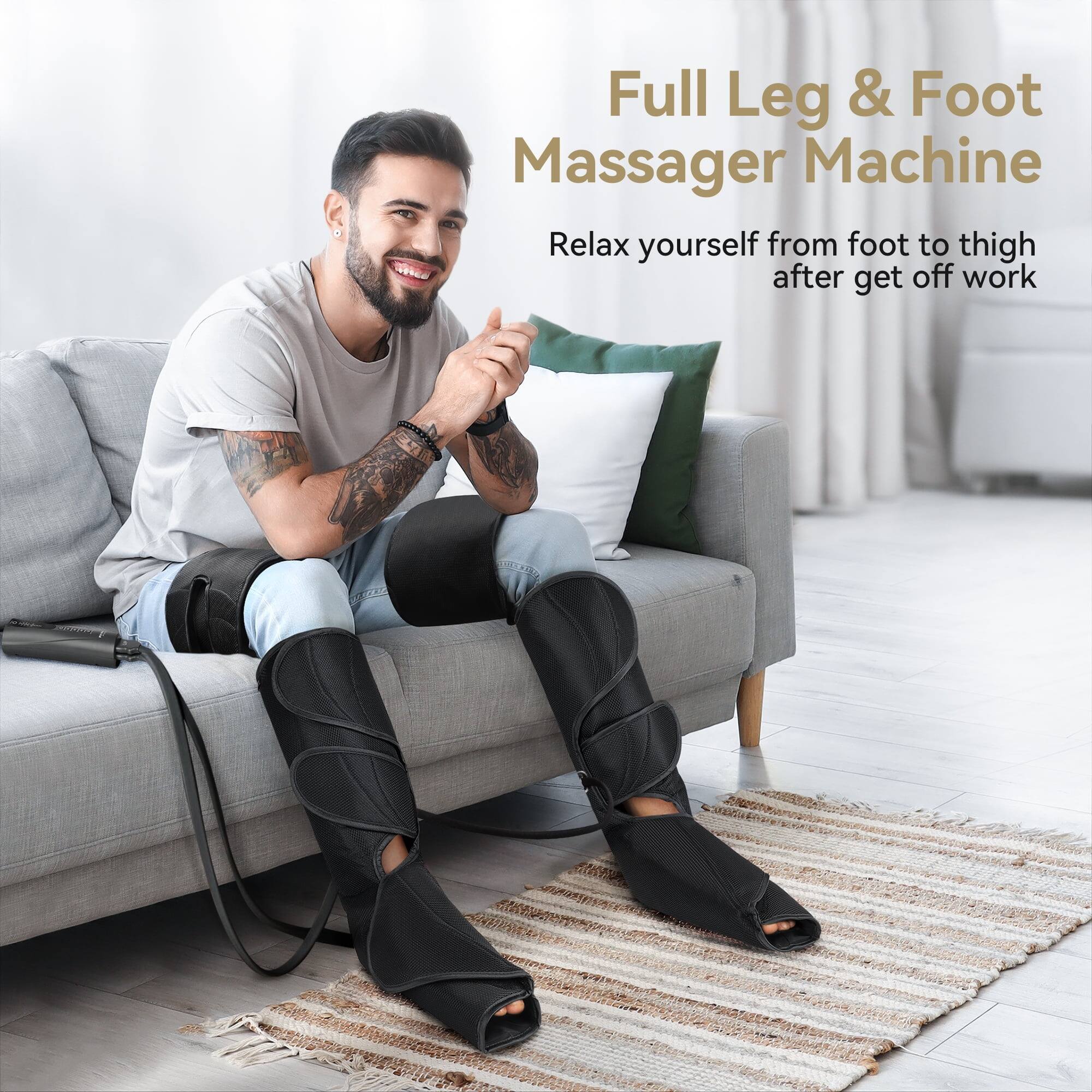 Full Leg & Foot Massager Machine  
Relax yourself from foot to thigh after get off work