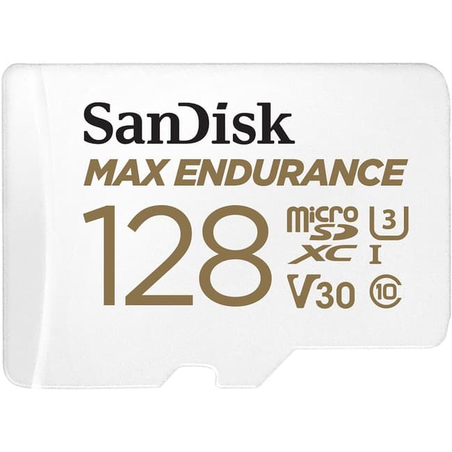 SanDisk - MAX ENDURANCE 128 GB microSD - 100 MB/s Read