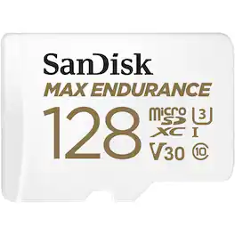 SanDisk - MAX ENDURANCE 128 GB microSD - 100 MB/s Read