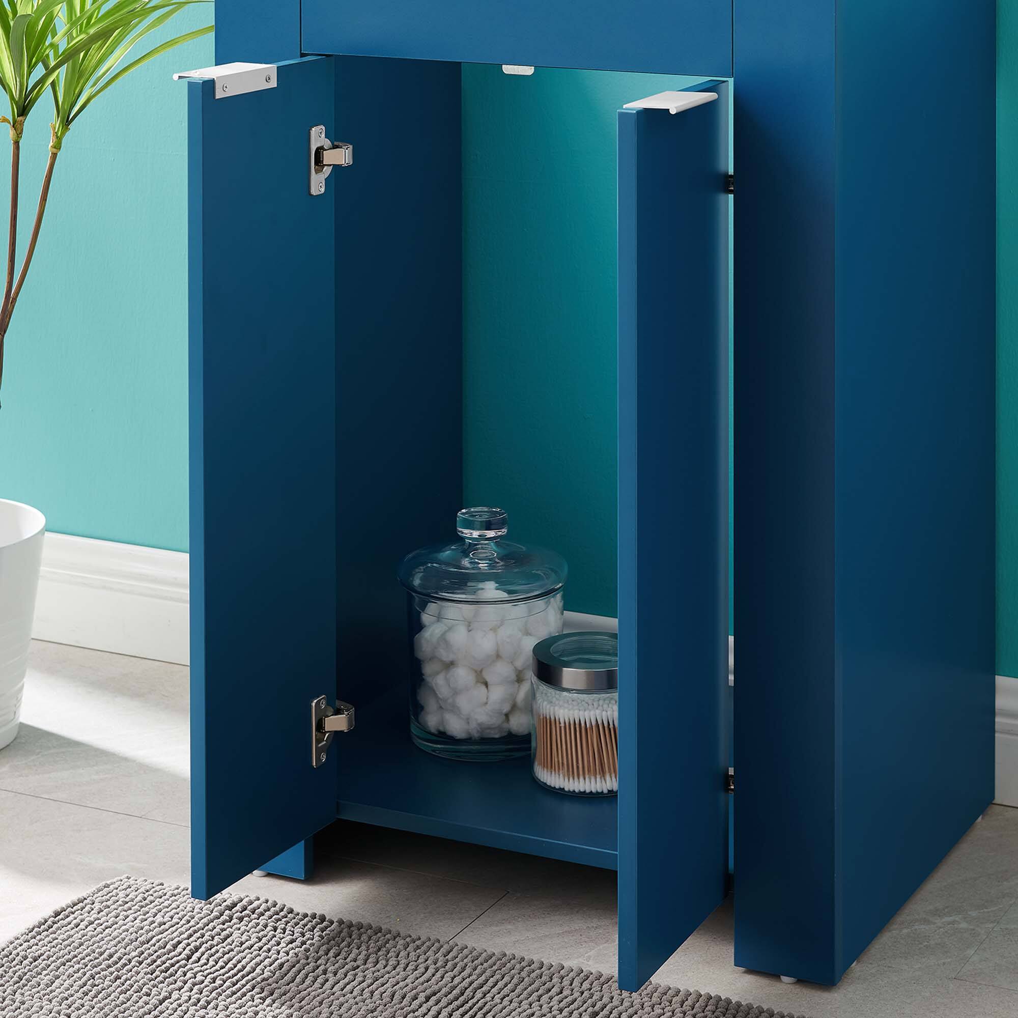 Alt View 1. Modway - Maybelle Bathroom Vanity Basin Included - Navy Black.