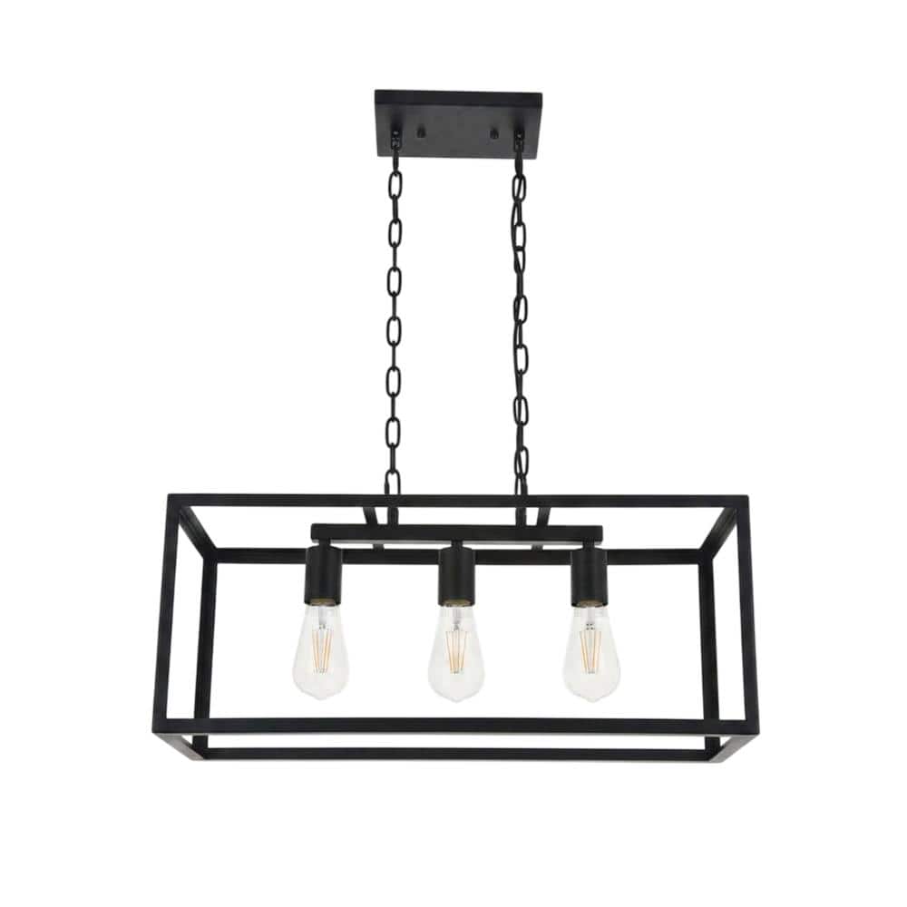 Living District - Resolute 3 light Pendant - Black price history on PriceWatchPro