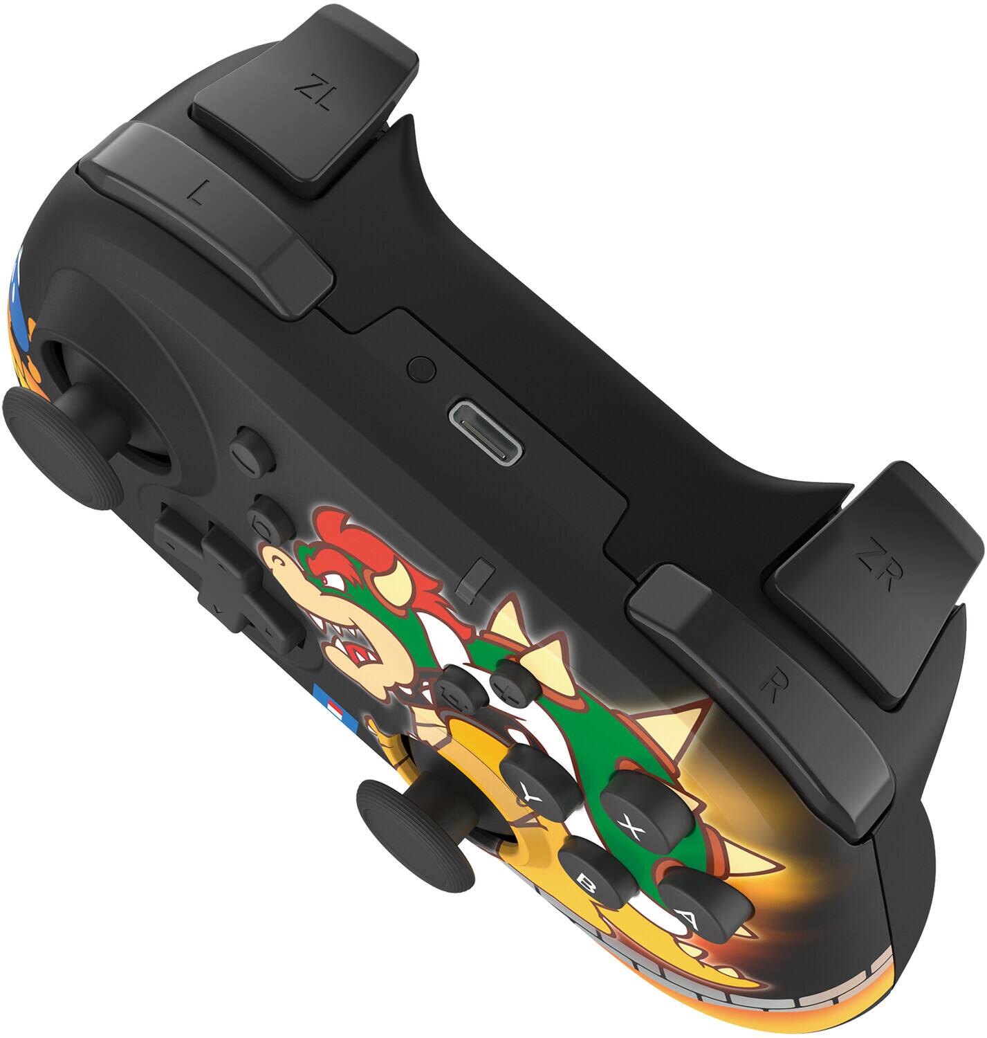Alt View 2. Hori - Wireless Controller - HORI-Pad - Bowser:  Officially Licensed by Nintendo - Multicolor.
