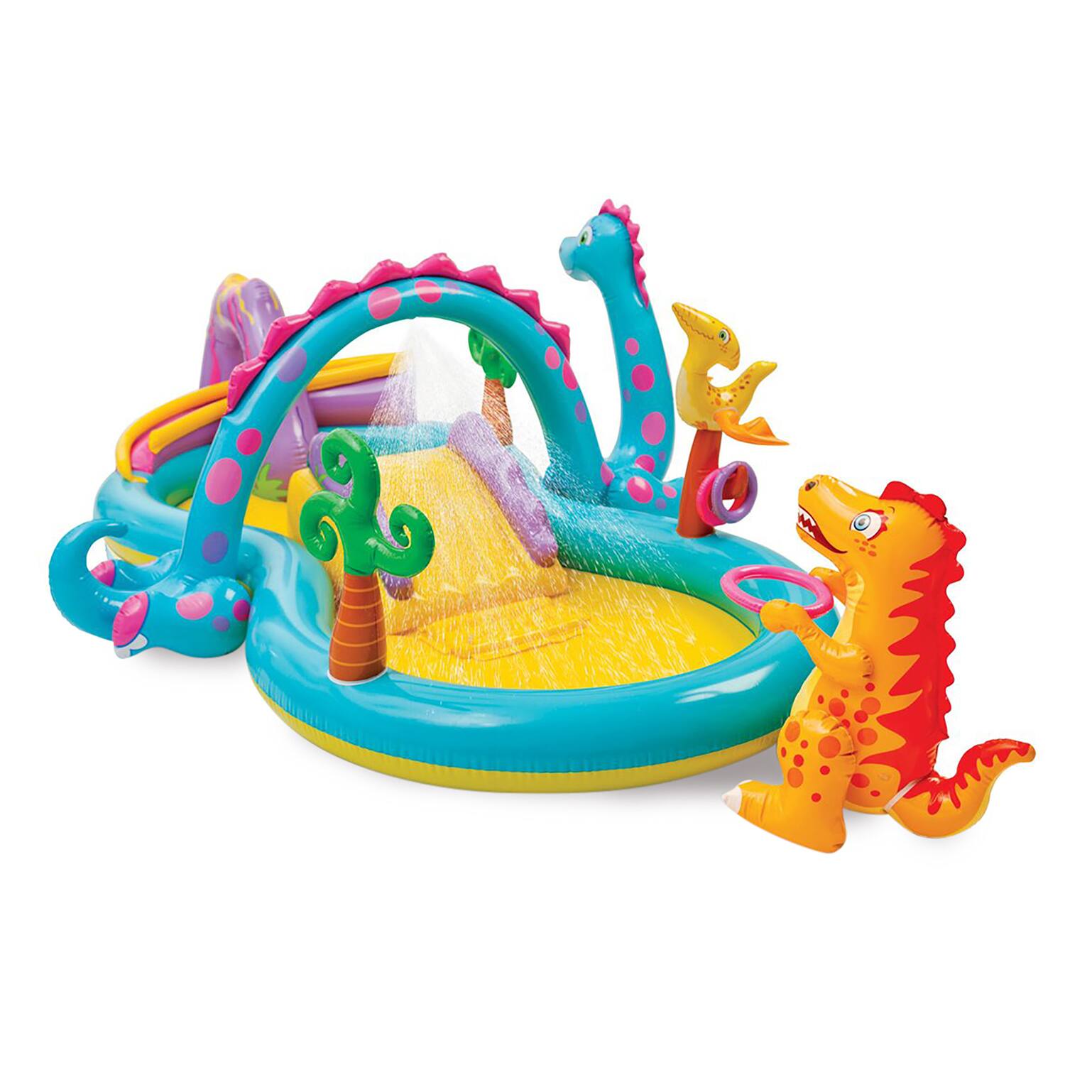 Alt View 7. Intex - Intex Dinoland Kiddie Swimming Pool and Dinosaur Kiddie Inflatable Swimming Pool.