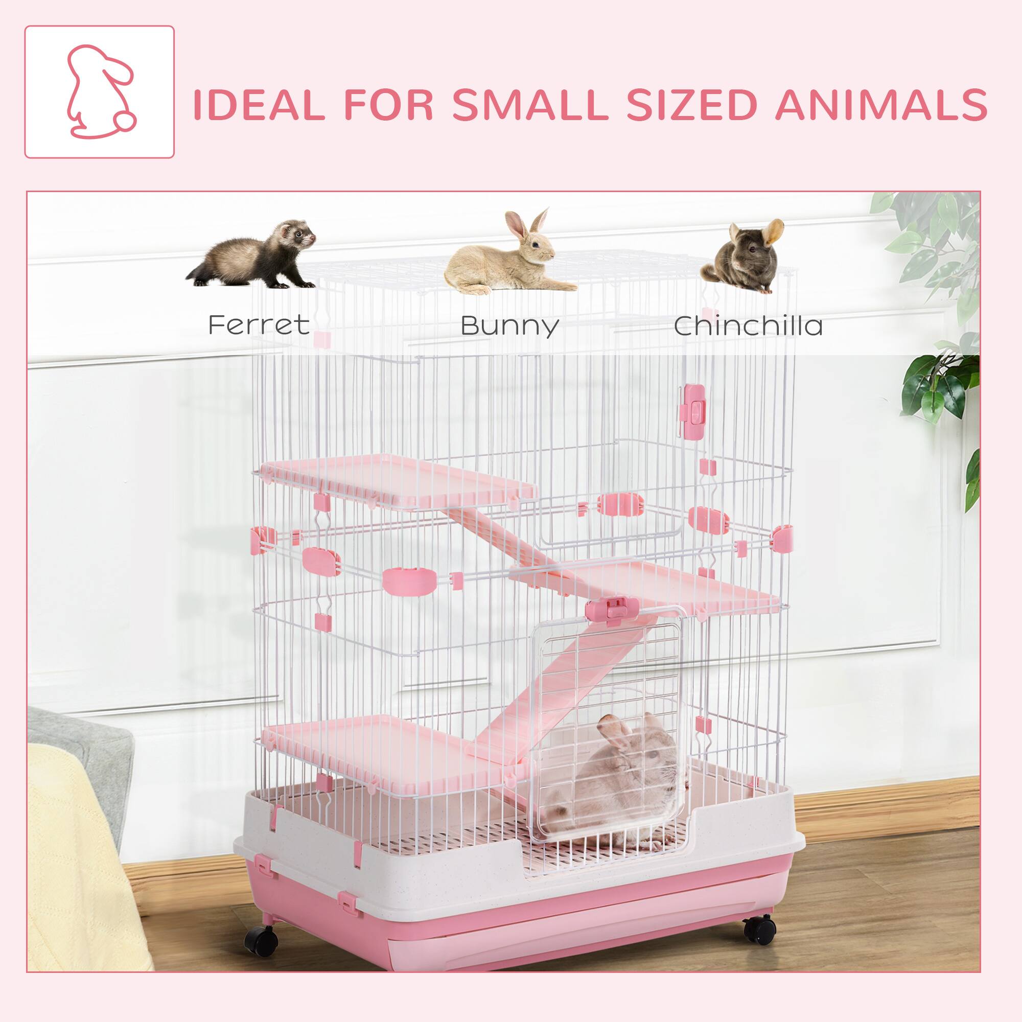 IDEAL FOR SMALL SIZED ANIMALS

- Ferret
- Bunny
- Chinchilla