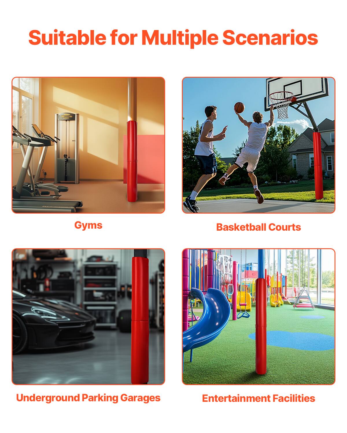 Suitable for Multiple Scenarios

Gyms

Basketball Courts

Underground Parking Garages

Entertainment Facilities