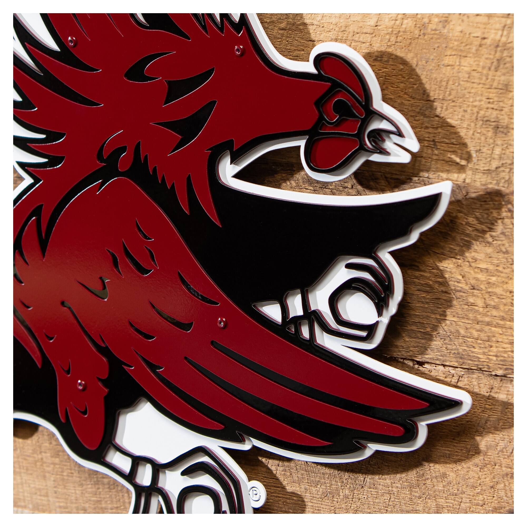 Alt View 2. Evergreen Enterprises - South Carolina Gamecocks 23" Layered Metal Wall Art Sign - Multicolor.